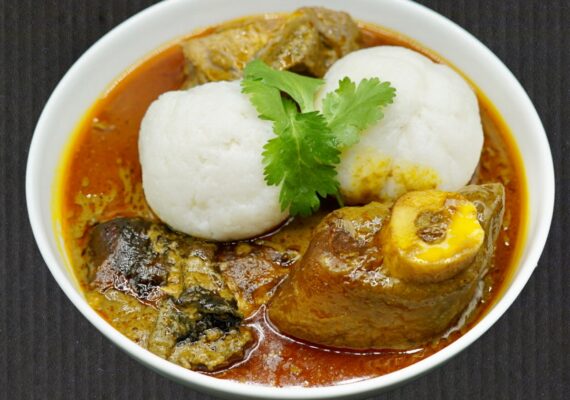 Rice Ball & Palm-nut Soup